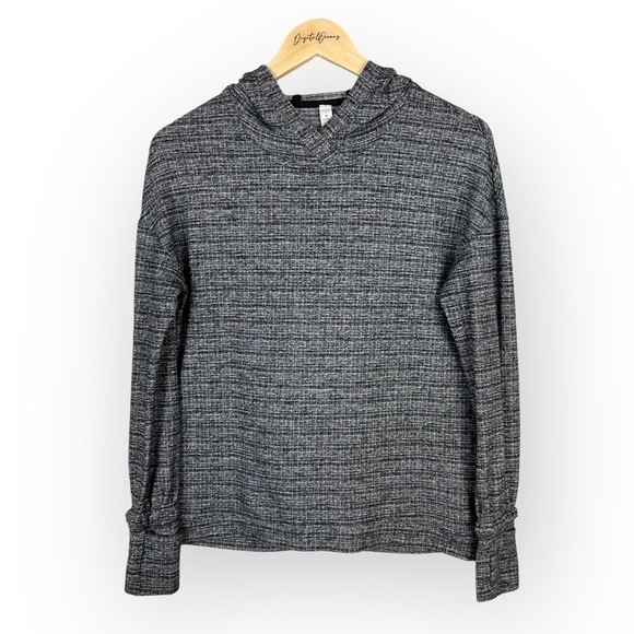 Lululemon Extra Mile Hoodie, Ringspun Denim Black White 4 – Rulu, Ruffle, Runner - Picture 1 of 13